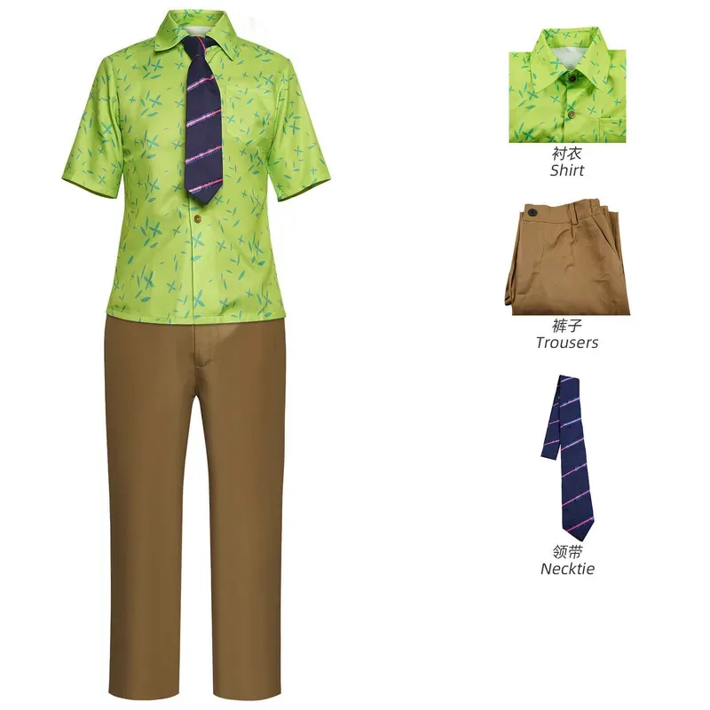 

Anime Nick Wilde Cosplay Costume Outfit Shirt Pant Tie Uniform Halloween Carnival Suit Custom Made