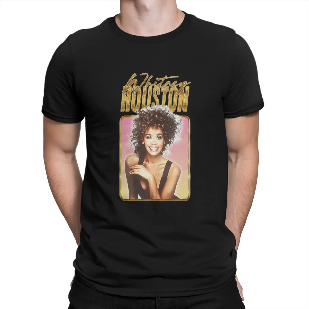 Whitney T Shirt for Men 100% Cotton Fun T-Shirts Round Neck Whitney Houston Tee Shirt Short Sleeve Clothing Gift Idea