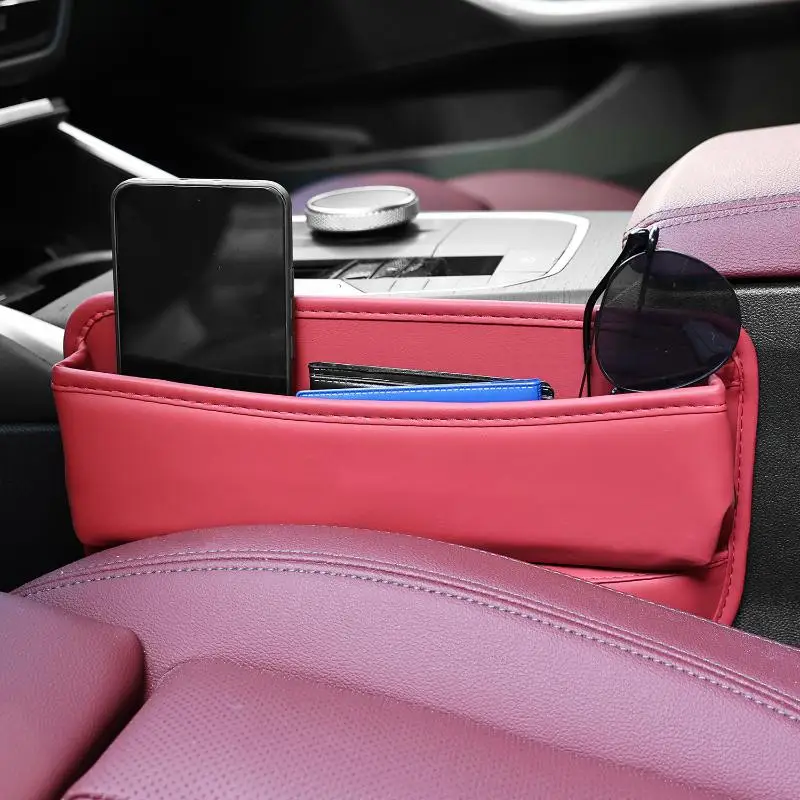 

Universal Car Seat Organizer PU Auto Console Side Pocket Seat Crevice Storage Box Interior Accessory