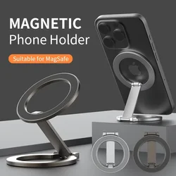 Phone Strong Magnetic Holder for Magsafe 360 Degree Rotation Double Sided Magnet Stand Foldable Bracket for iPhone Xiaomi HUWEI