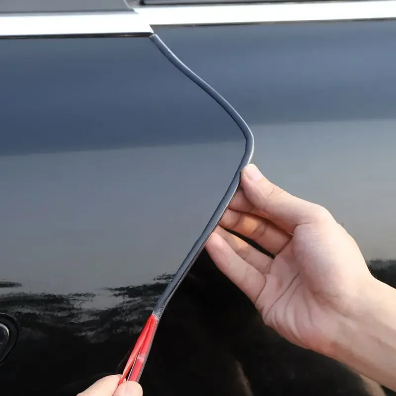 

5M Transparent Car Door Edge Guard - Universal U-Shape Scratch Protector Strip, No Glue Needed Anti-Collision Seal Trim for Auto