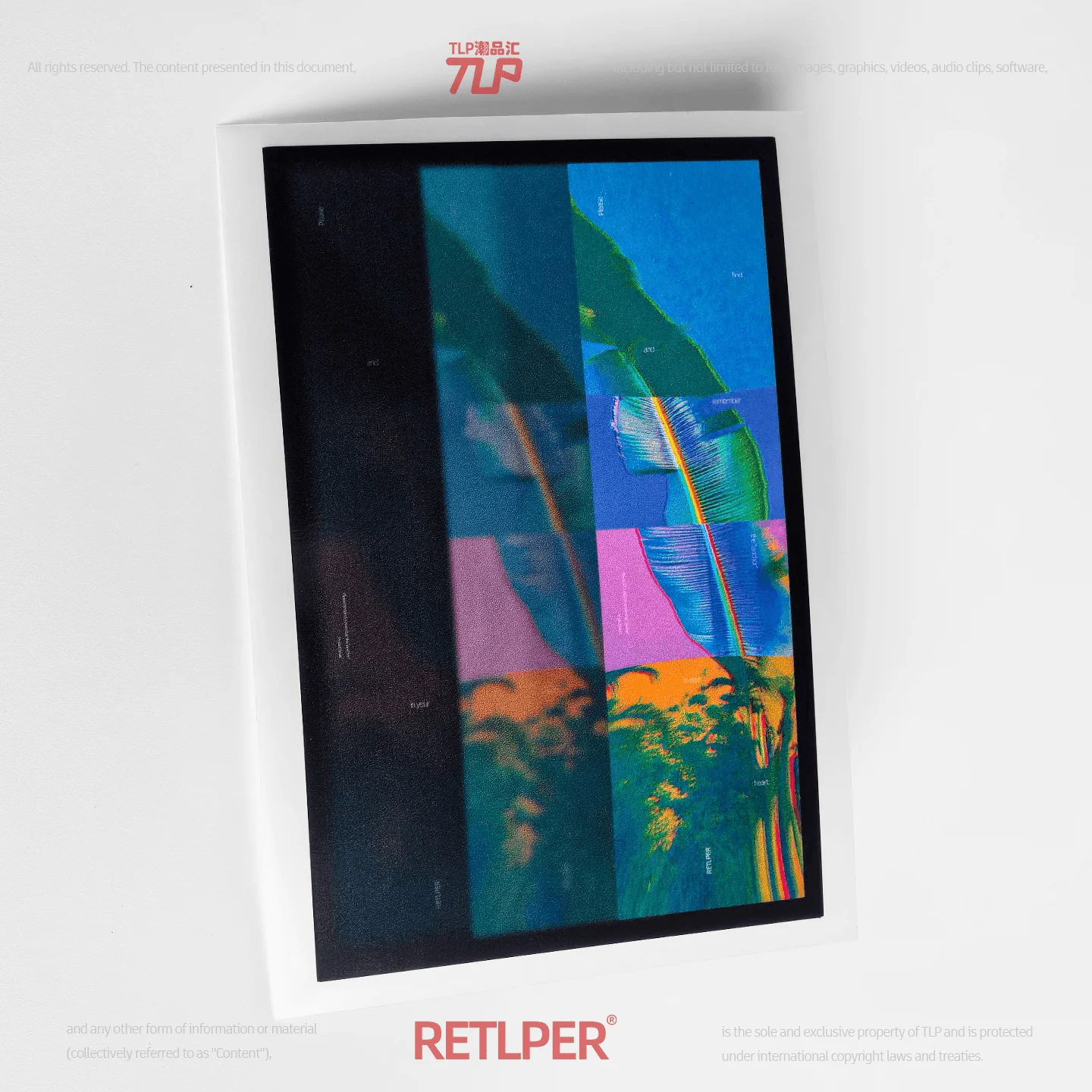 Retlper Reflective Car Sticker Original Time-Space Intersection Banana Leaf Fade Find Anchor Point Waterproof for Car/Moto