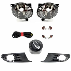 Front Bumper Fog Lights Grille Cover Fog Lamp Wirh Bulbs For VW Golf 6 mk6 2009 2010 2011 2012 2013 Car Assecories