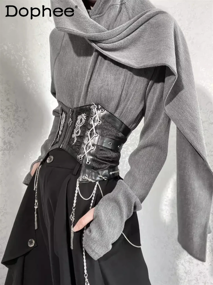 

Мужчины Женщины 202, осень, новый шикарный полувысокий воротник, свободные удобные модные топы, высококачественные толстовки с длинными рукавами и шалью с лентой