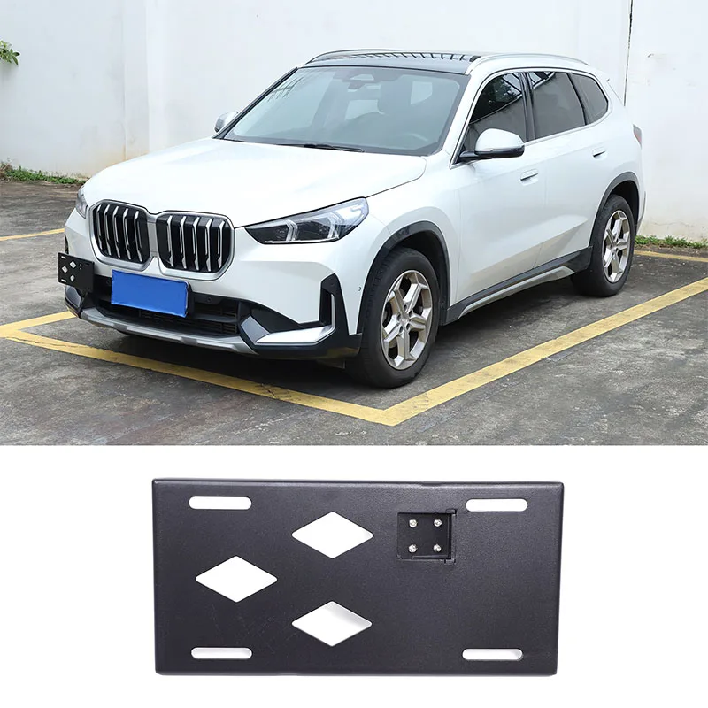 

For BMW X1 U11 2023+ Car front license plate side mounted license plate holder Aluminum alloy Auto Accessories