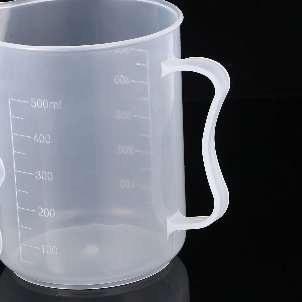 

4pcs 50Ml 100Ml 250Ml 500Ml Plastic Measuring Cup Graduated Scale Easy Pour Spout Reusable Liquid Beaker For Kitchen Laboratory