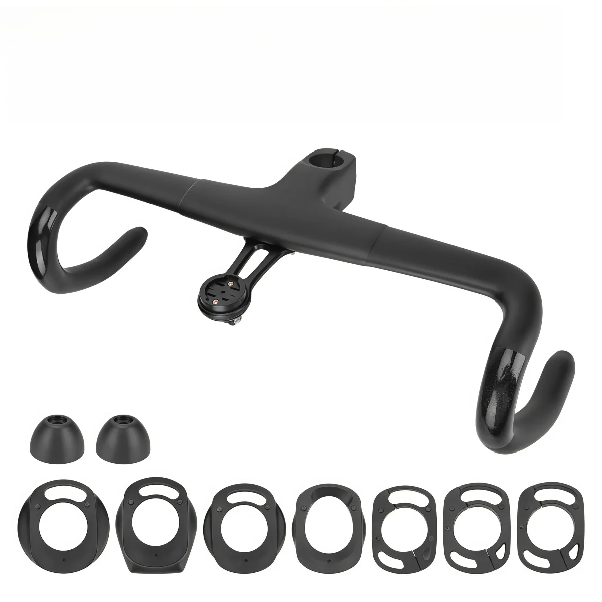 Guidão Integrado de Carbono SUNTNUR para Bicicleta de Estrada, Larguras de 320/340/360/380/400/420 mm, Compatível com SHIMANO Di2/SRAM AXS (Guidão de Bicicleta)