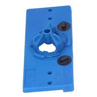 Zk20 35mm Hinge Hole Saw Jig Drilling Guide Cutter Bit Set Woodworking Punching Boring LocatorBlue