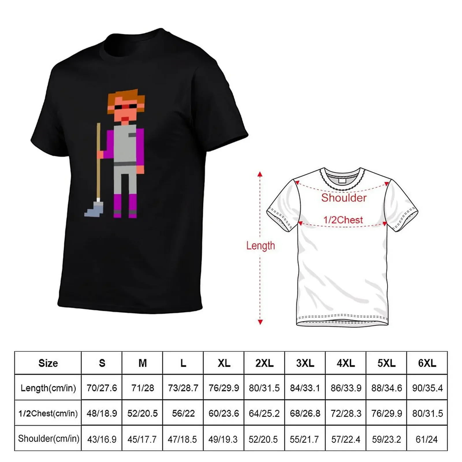 Space Quest Roger Wilco: Space Janitor with mop T-Shirt cheap stuff rapper graphic tees designer t shirt men