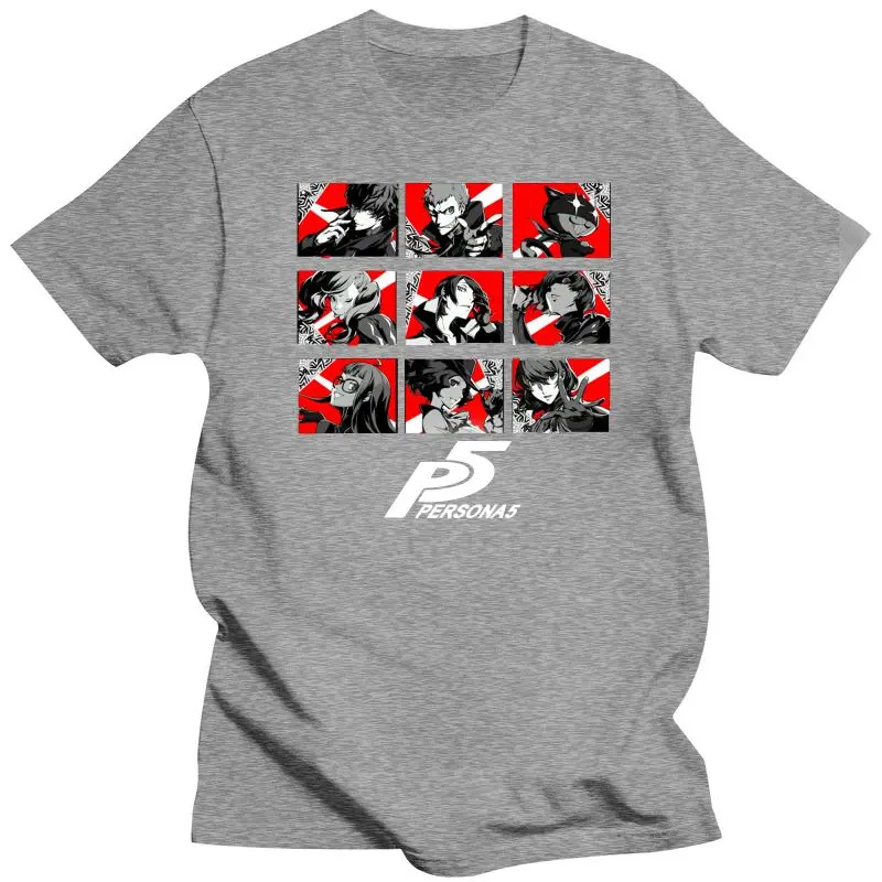 100% Cotton O-neck Custom Printed Tshirt Men T shirt Persona 5 - Phantom Thieves - Persona 5 Women T-Shirt