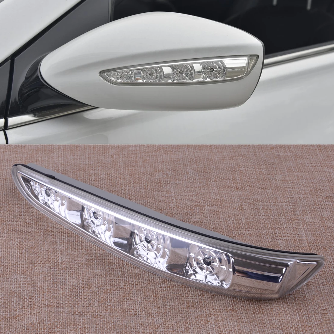 

Левая сторона указателя поворота, зеркальная лампа 876133S000, подходит для Hyundai Sonata 8th i45 RH 2011 2012 2013 2014