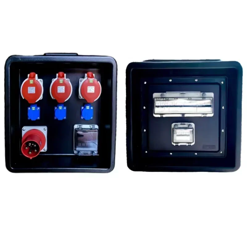 

Plastic Shell 63A/5pin Out Stage Lighting Rack Electrical Box 3 Phase Lex Power Distribution Box