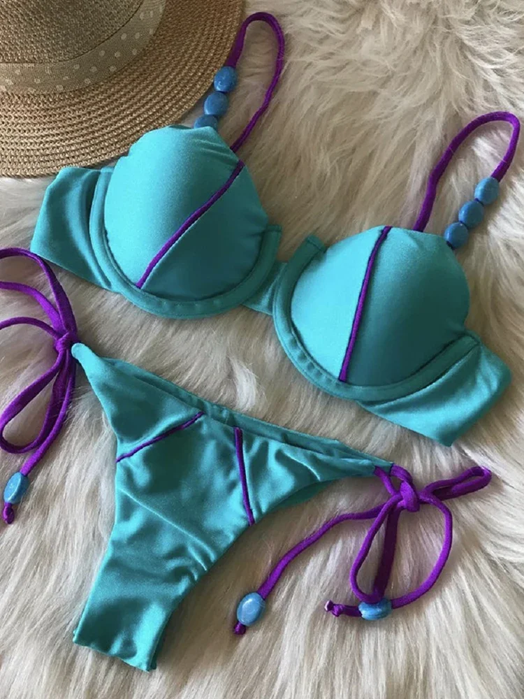 Sexy Bikini 2022 Push Up Bikini Set Yellow Swimwear Women Micro Swimsuit Female Bandage Biquini Beach Wear Swimming Two-Piece