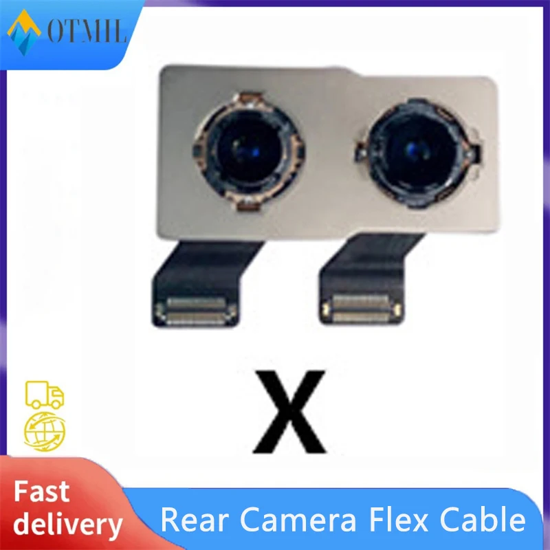 Rear Camera For iPhone X Back Camera Main Lens Rear Camera Flexible Cable Mobile Phone Replacement Parts Accessory For iPhoneX