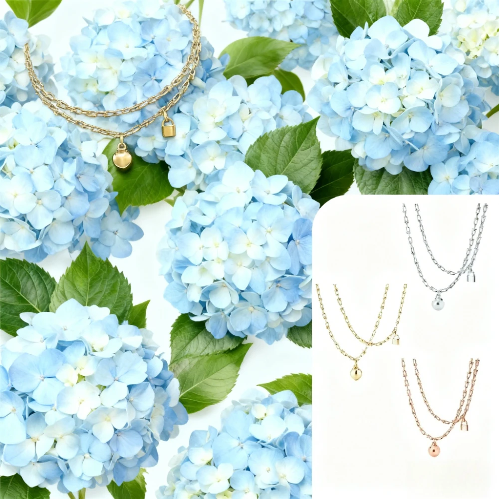 

Модные ювелирные изделия 2025 года, многослойное ожерелье с шариковым замком, персонализированный и модный шарм