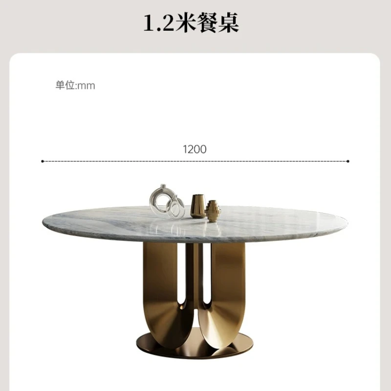 

Элитная каменная столешница, мрамор, круглый обеденный стол класса люкс, для гостиной, для домашнего использования