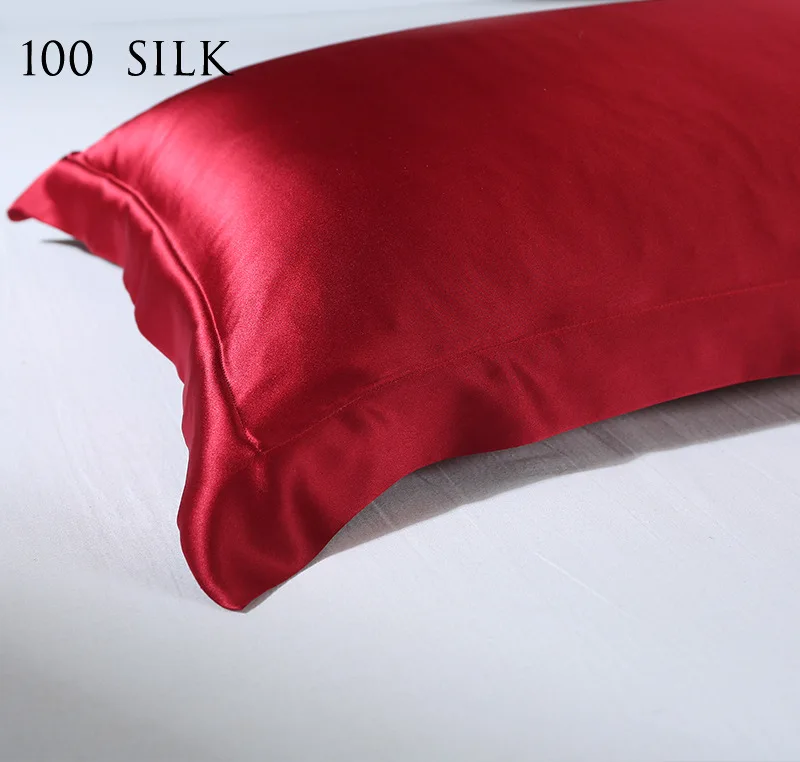 

Flash silk pillowcase New silkworm pillowcase Silk sleep single pillowcase