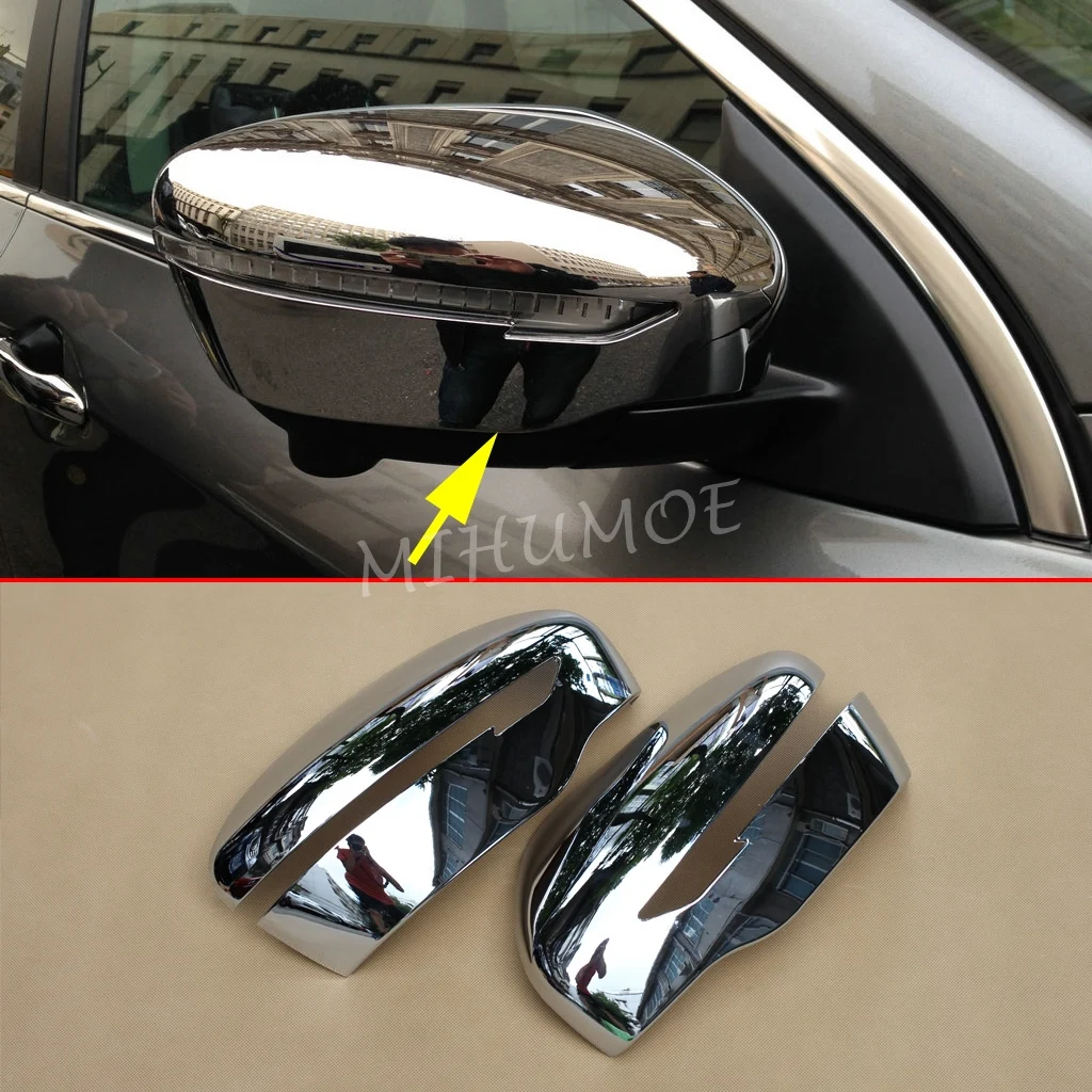 

Крышка зеркала заднего вида с правой/левой стороны для Nissan Rogue X-Trail Qashqai Murano 2014-2022, хромированные аксессуары для стайлинга автомобилей