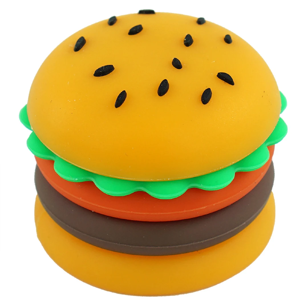 

Hamburg silicone containers with Lid, Mini Storage Box, Burger and mushrooms Design, 5ml