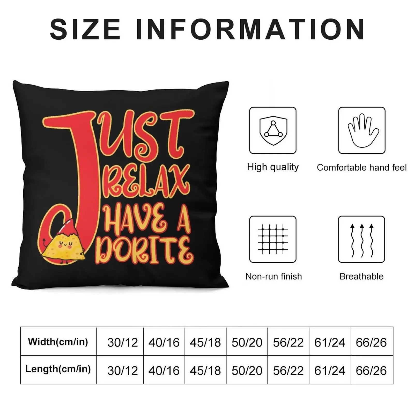 Just relax have a dorite, with a cute relaxed dorite covered with salsa Throw Pillow Sofa Covers pillow