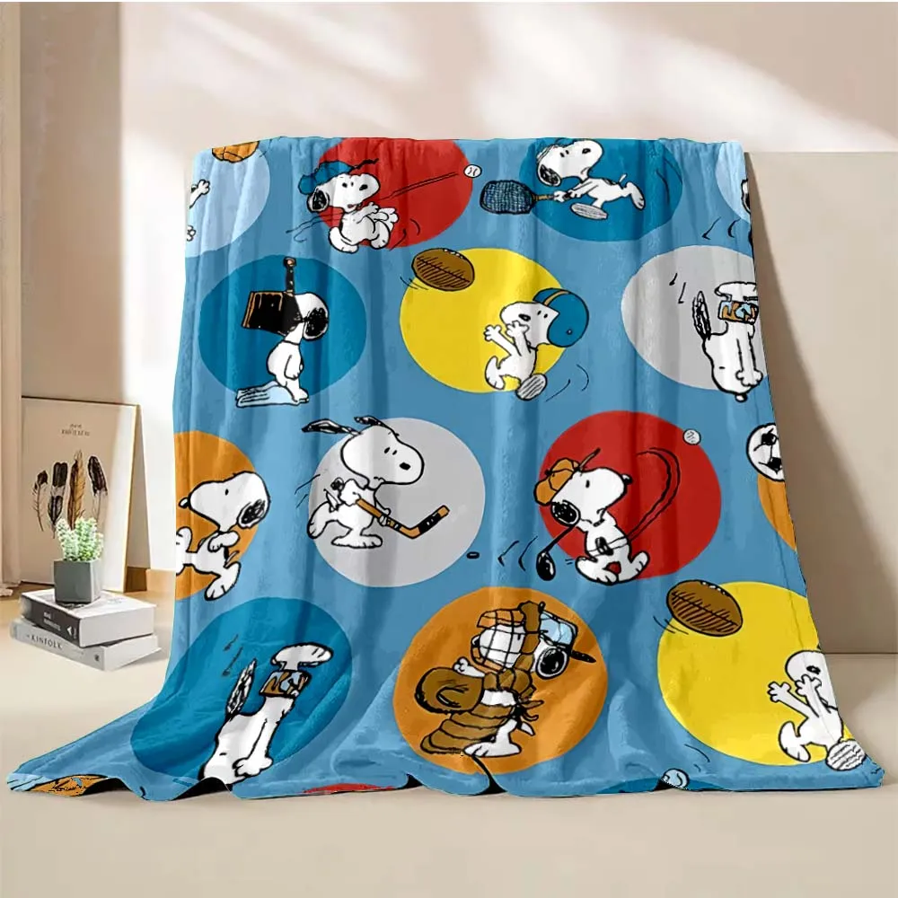 Coperta per cani Snoopy americana morbida e soffice coperta di cartone animato king size coperta di lusso per bambini ragazzo adulto divano letto