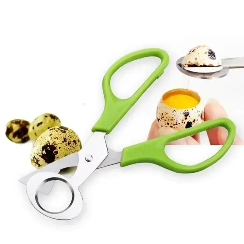 Tijeras para Huevos de Paloma y Codorniz, Cortador de Huevos, Abridor de Cáscaras, Rebanador, Herramienta de Cocina, Gadget de Acero Inoxidable para Cortar Huevos