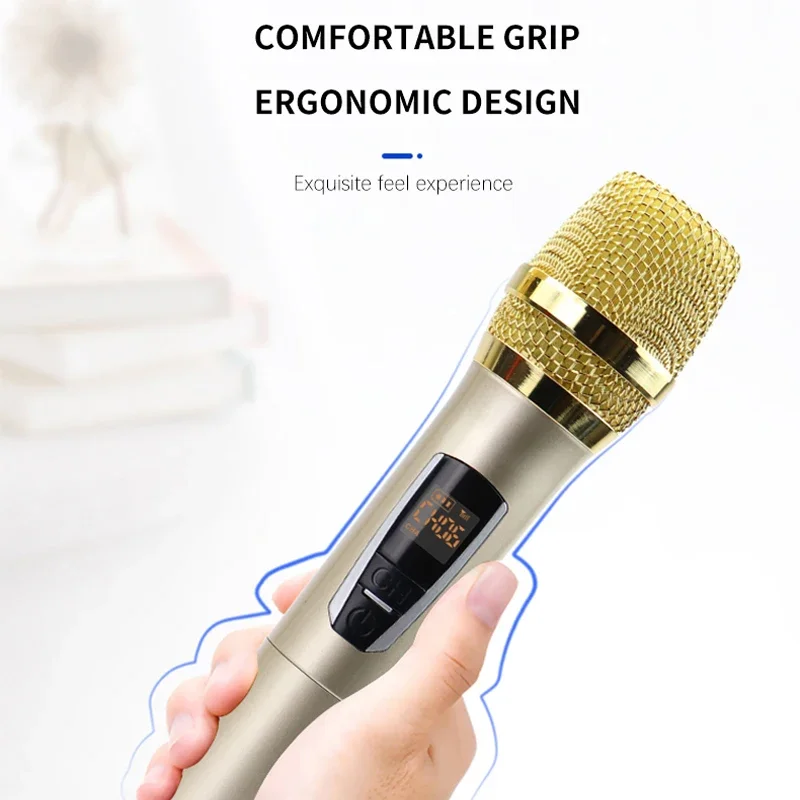 Factory Price Live Show Use Microphone Dual Channel Uhf Professional Wireless Microphone