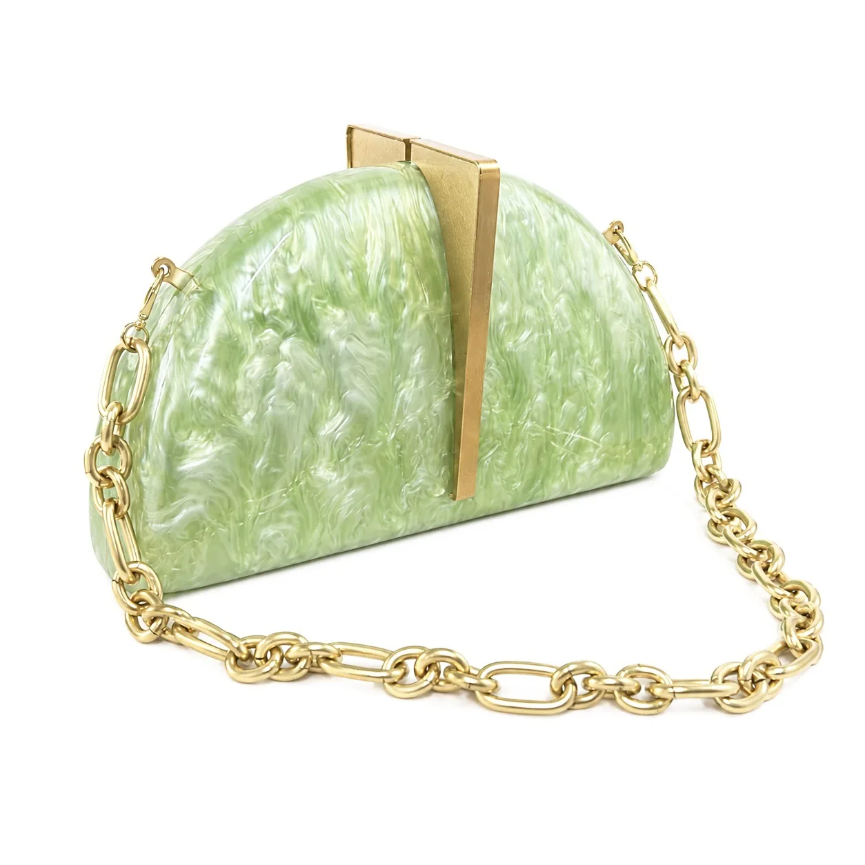 Elegant Clutch Purses Women Messenger Bag Apricot Shoulder Acrylic Clutches Vintage Woman Evening Bag Cocktail Party Purse Prom