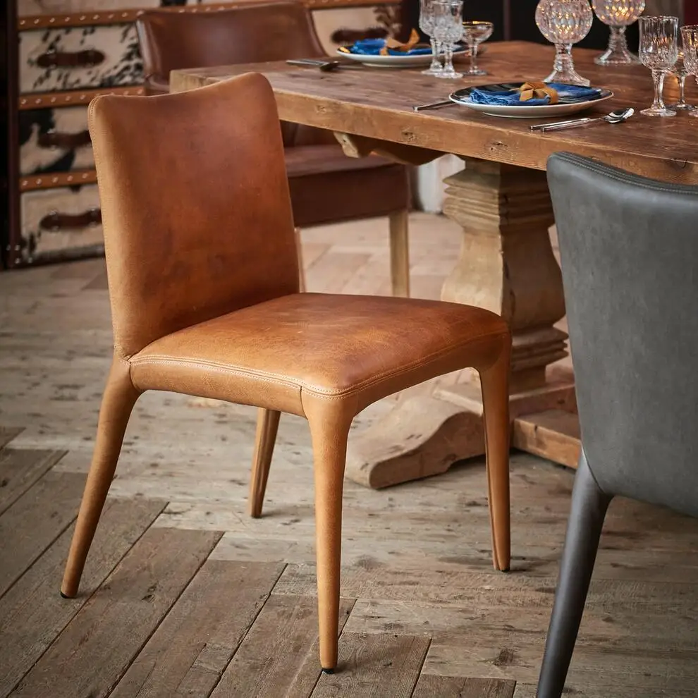 

！@Japanese design Dinning Room Furniture Modern Dining Chair Leathers Or Velvets
