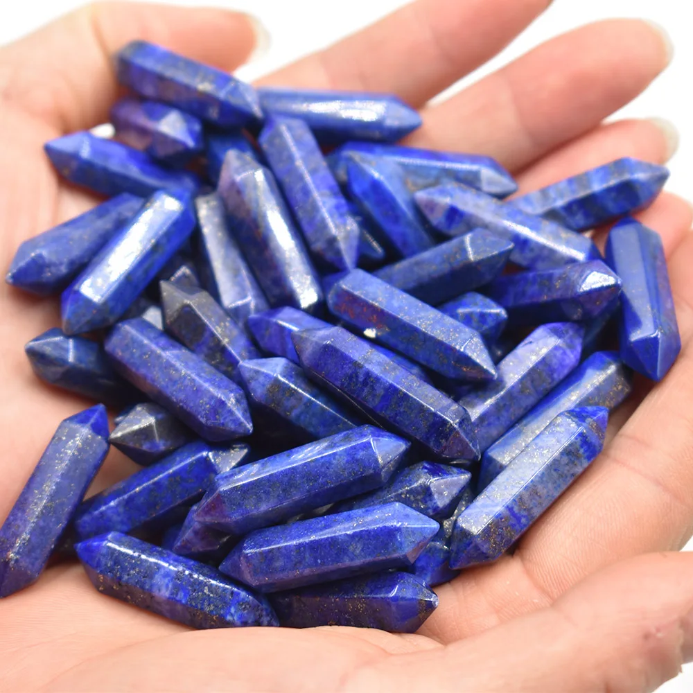 Neue Mode, gute Qualität, Naturstein Amethyst-Säulenanhänger ohne Loch, Schmuckzubehör, 24 Stück/Los, Großhandel, kostenloser Versand. – Detail 3