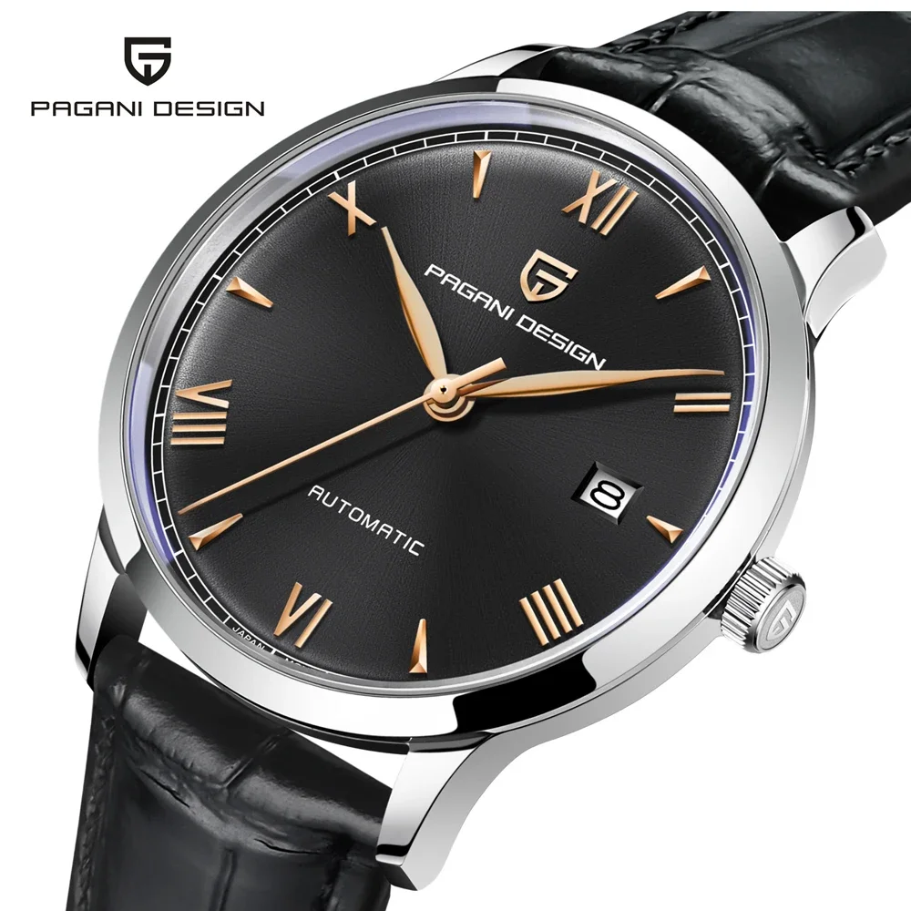 PAGANI DESIGN 2024 New Men Watches Mechanical Automatic Watch For Men Sapphire Glass Stainless Steel 10Bar Waterproof Clock