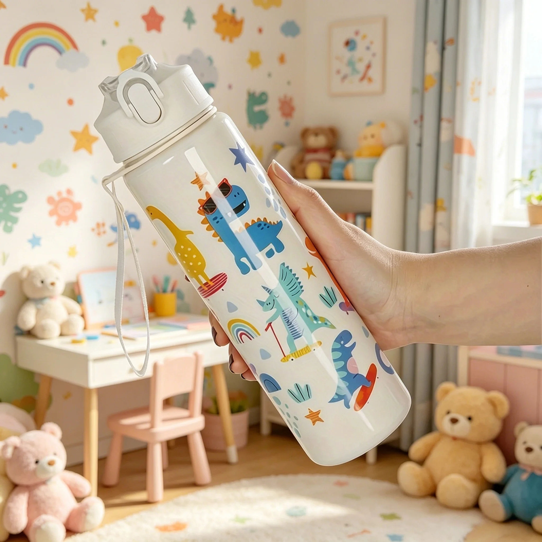 Garrafa de água de dinossauro  - Baby Food Hipp avaliação e preço