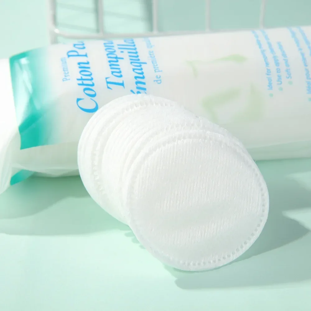 Atmungsaktive Wattepads, weiche, runde Einweg-Wattepads für Make-up-Entferner, doppelseitige Gesichtsreinigung, Wattepad für Nagelkunst, Nagellackentferner