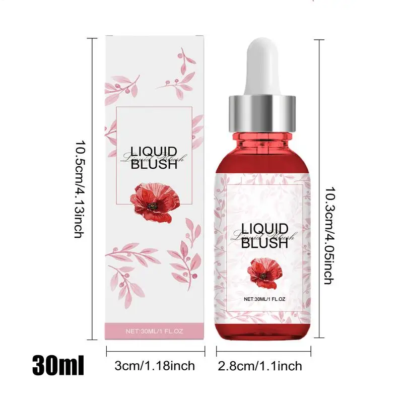 Fard liquido per guance Idratante 30ml Fard liquido Fard viso a lunga durata Sfumabile Leggero Trucco viso Illuminante