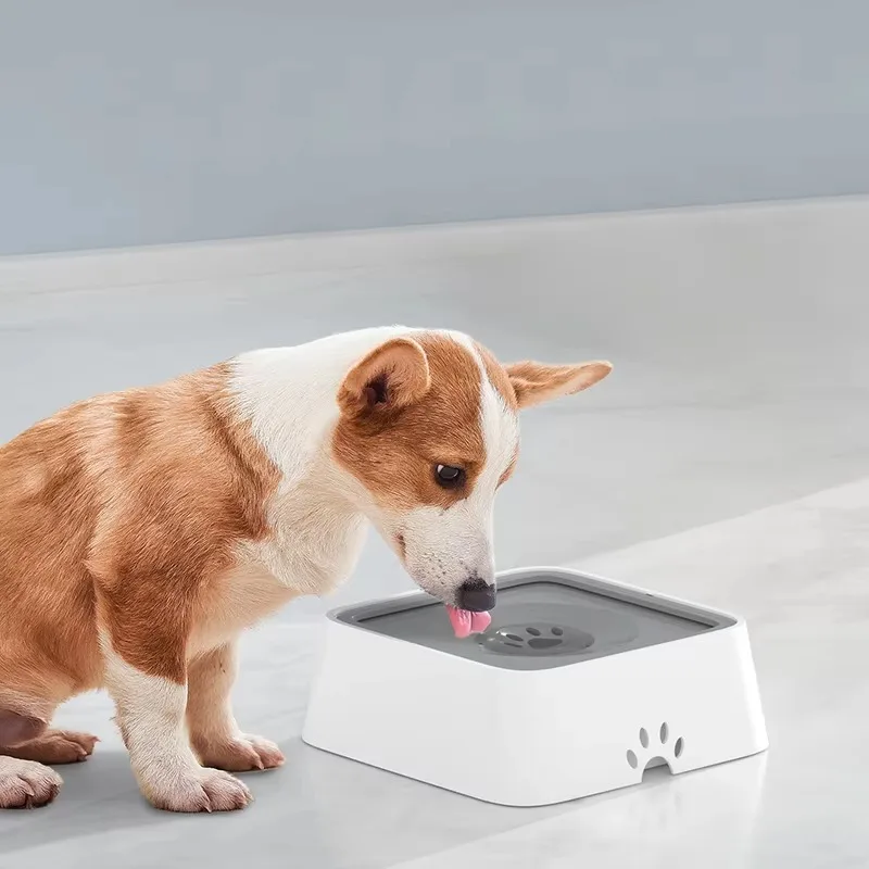 

Plastic Pet Anti Spill Dog Bowls Floating Not Wetting Mouth Cat Bowl No Spill Pet Drinking Water Feeder Dog Bowl