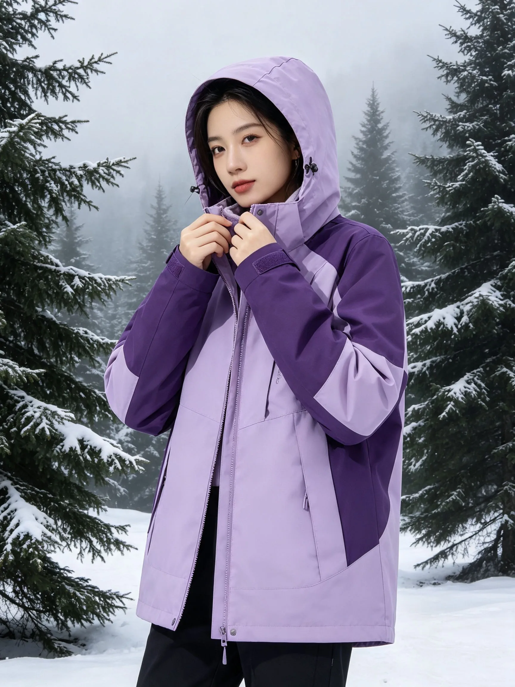 Stormtrooper Women's Spring and Autumn Plush New Windproof and Waterproof Coat
