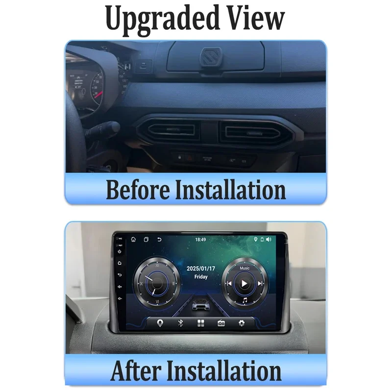 Android Auto For Renault Sandero 2021-2023 GPS Navigation Intelligent System Carplay RDS 5G Bluetooth