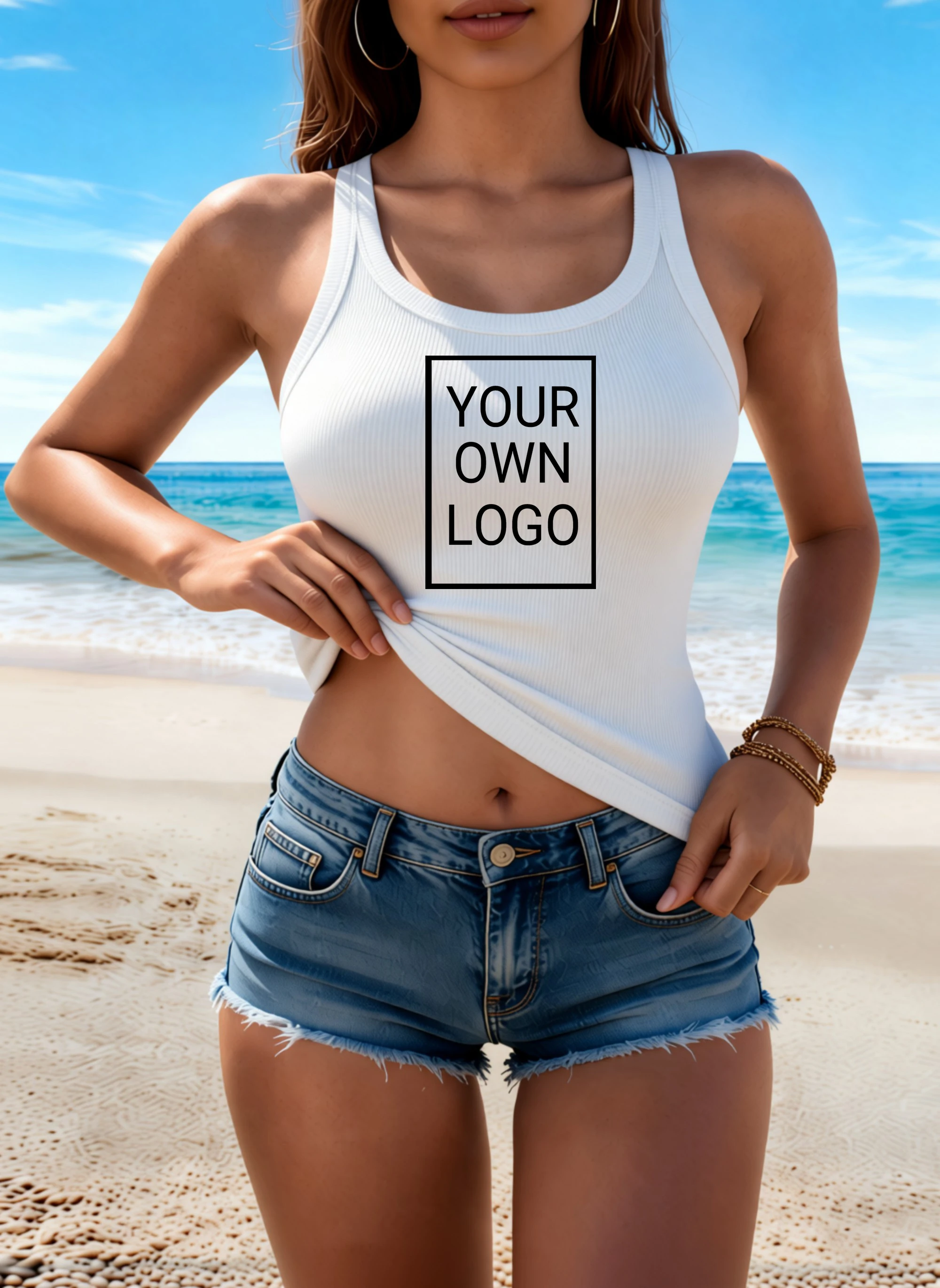 Individuelles Muster DIY Personalisierte Damen-Tanktops Koreanischer Casual-Stil Hip-Hop Ärmellose Kleidung Sommer Y2K Camisole