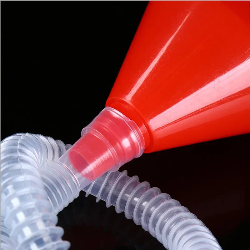 Car Refueling Funnel + Detachable Hose Gasoline Engine Oil Additive Motorcycle Farm Machine Use Convenient Anti-leakage Filler