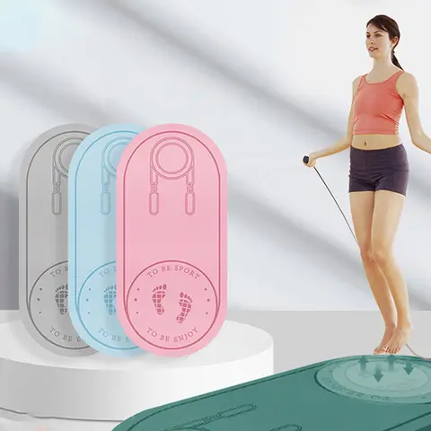 소음 방지 점프 로프 매트, 미끄럼 방지 운동 요가 매트, 가정 체육관 충격 흡수 패드, 휴대용 야외 피트니스 액세서리