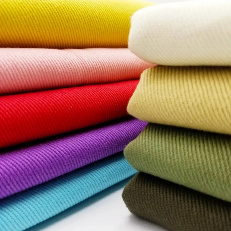 Tissu en Denim 100% pur coton, sergé Non extensible, épais, couleur, pour veste et pantalon, bricolage, vêtements, Design, tissu à coudre, automne et hiver