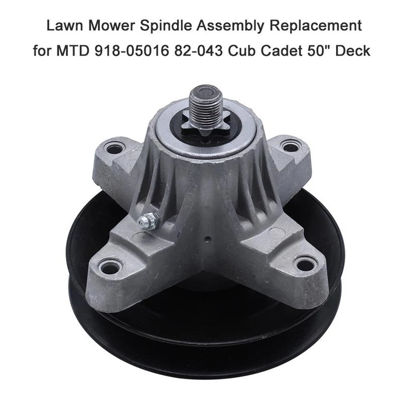 Lawn Mower Spindle Assembly For MTD GT0118 918-05016, 618-05016, 918-04825B, 618-04825A 82-043 Cub Cadet 50Inch Deck