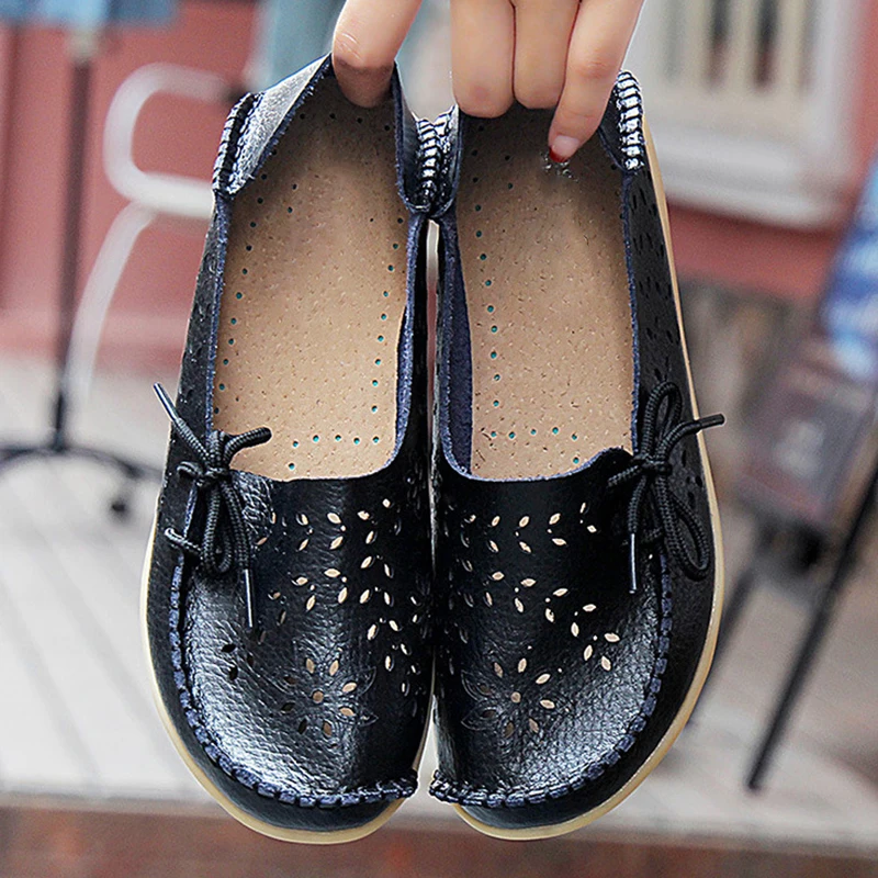 2025 Women Flat Shoes Fashion Women Casual Shoes Breathable Women\'s Loafers Shallow Comfort Mom Shoes Ladies Zapatillas Mujer