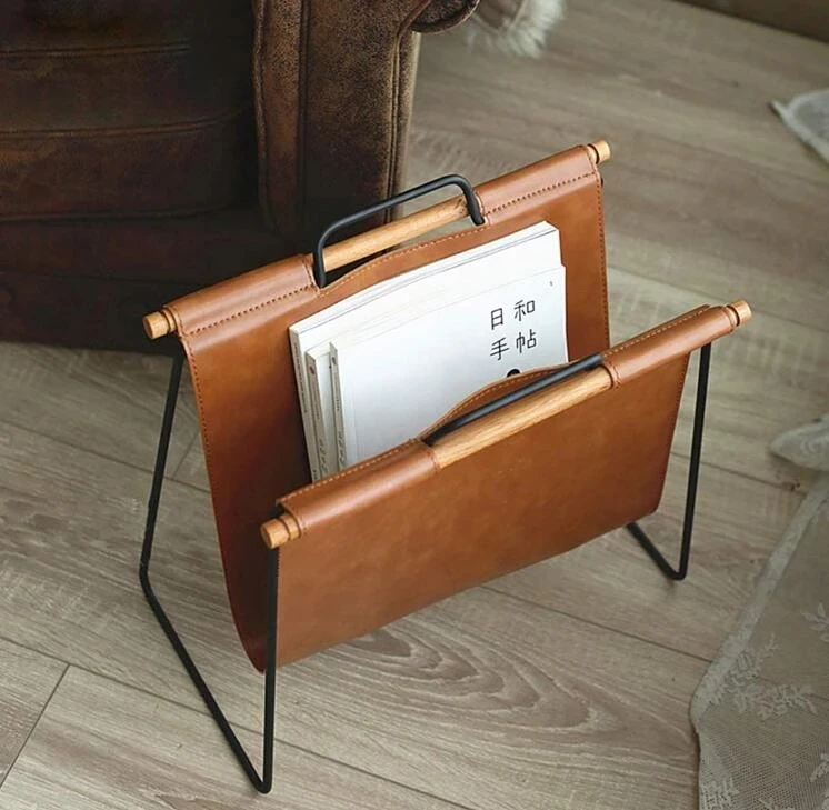 european-american-office-decorative-magazine-newspaper-rack-metal-floor-data-storage-holder