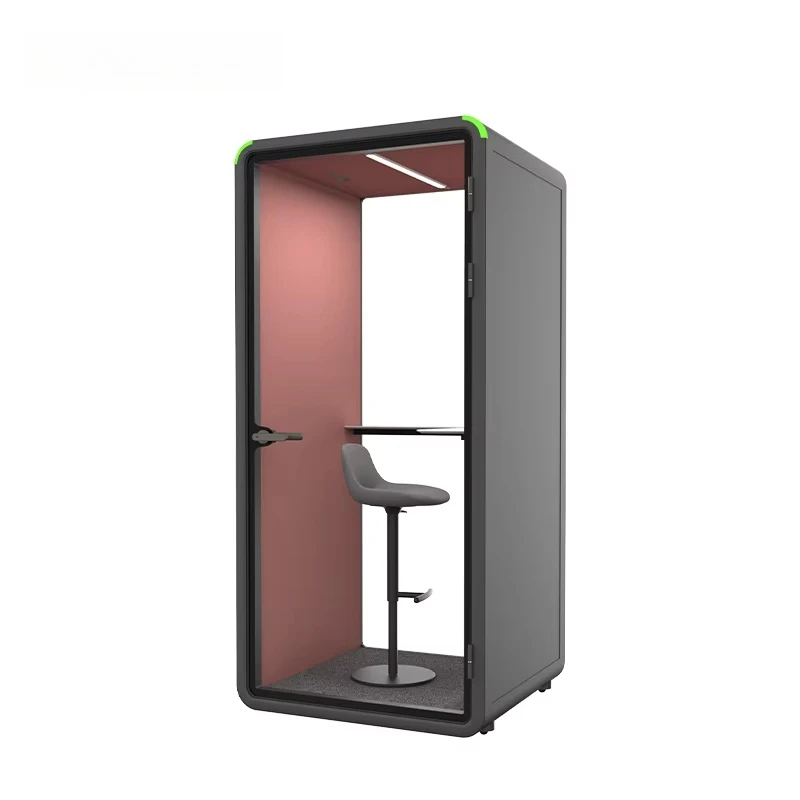 Cabine insonorisée pour espace de coworking, configuration partagée personnalisée, pod d'isolation silencieux mobile pour plusieurs utilisateurs