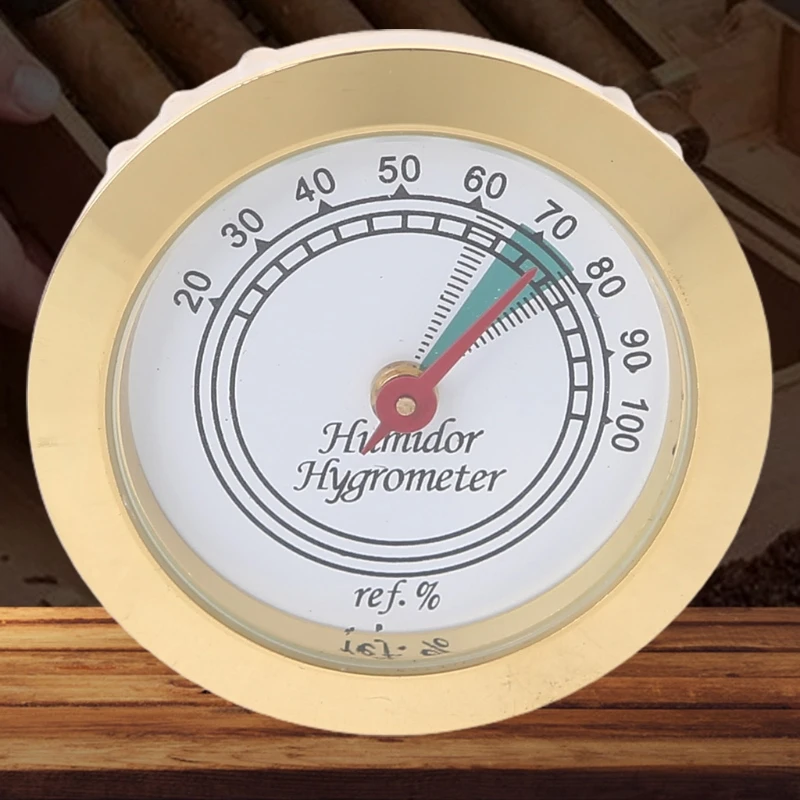 43mm Mechanical Hygrometer High Cigar Box Cellar Hygrometer