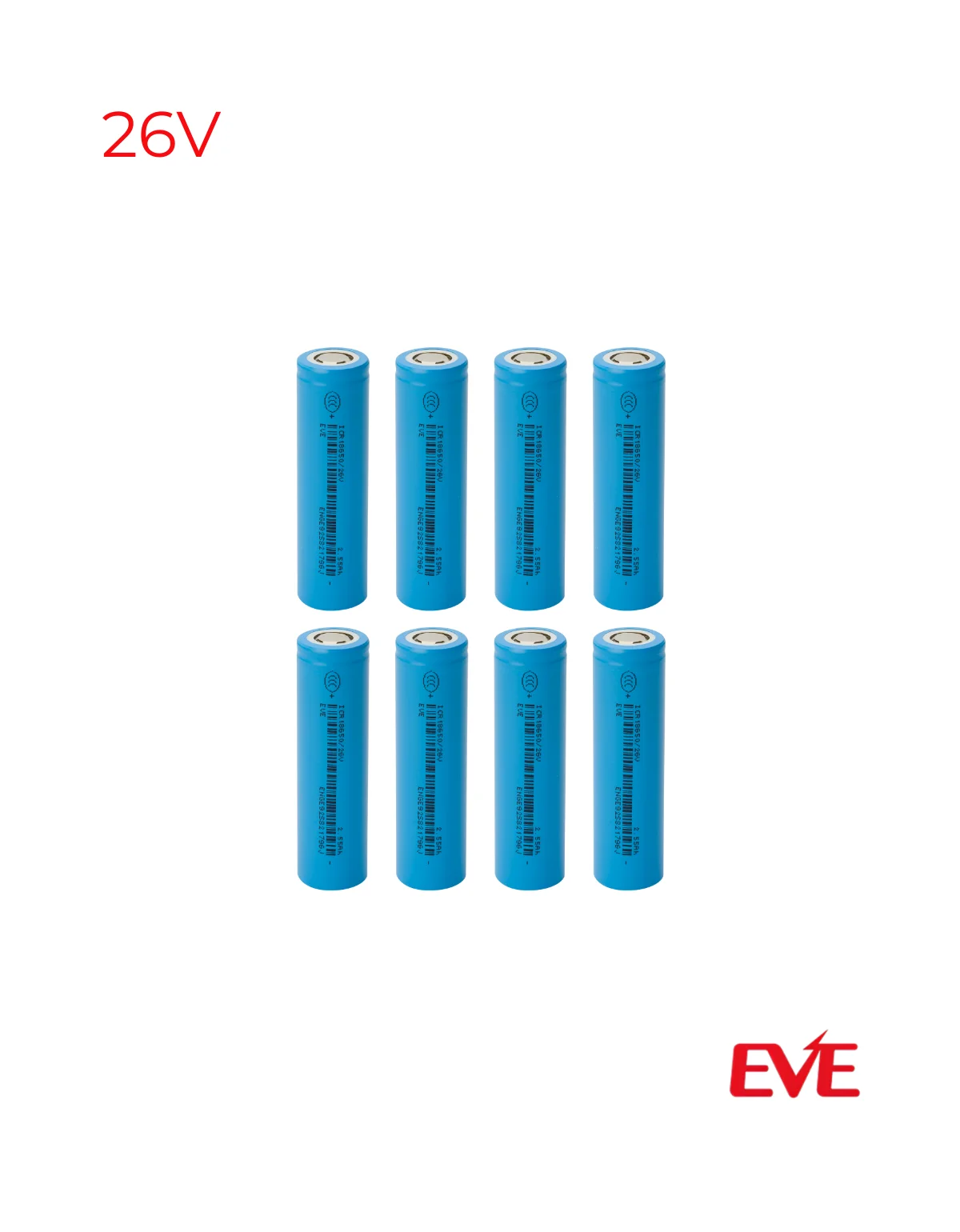 8-キット-リチウムイオン-eve-バッテリー-18650-2550mah-36v-充電式
