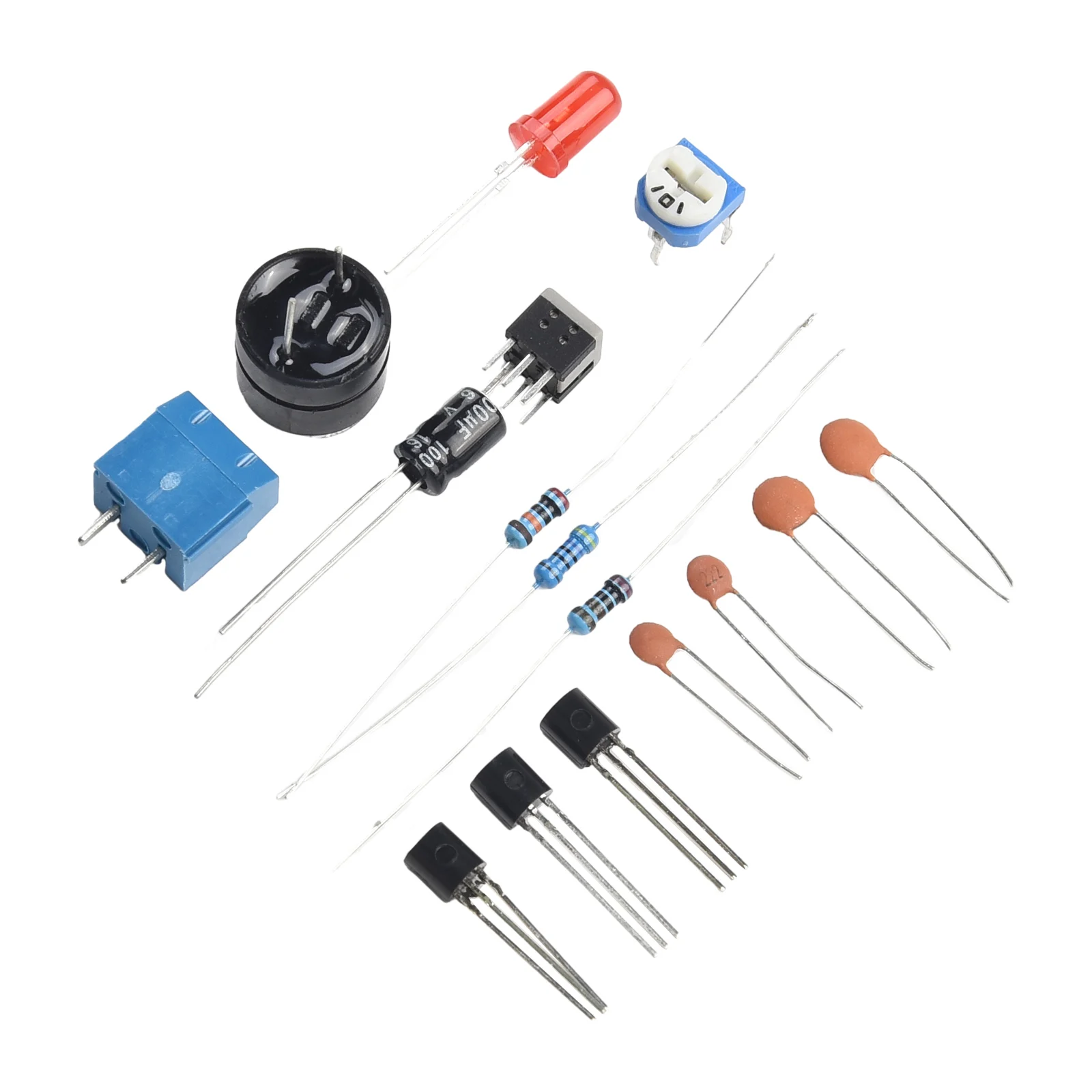 Functional Metal Detector Module Kit with Complete Set of Resistors Capacitors and Transistors for Full Build Experience