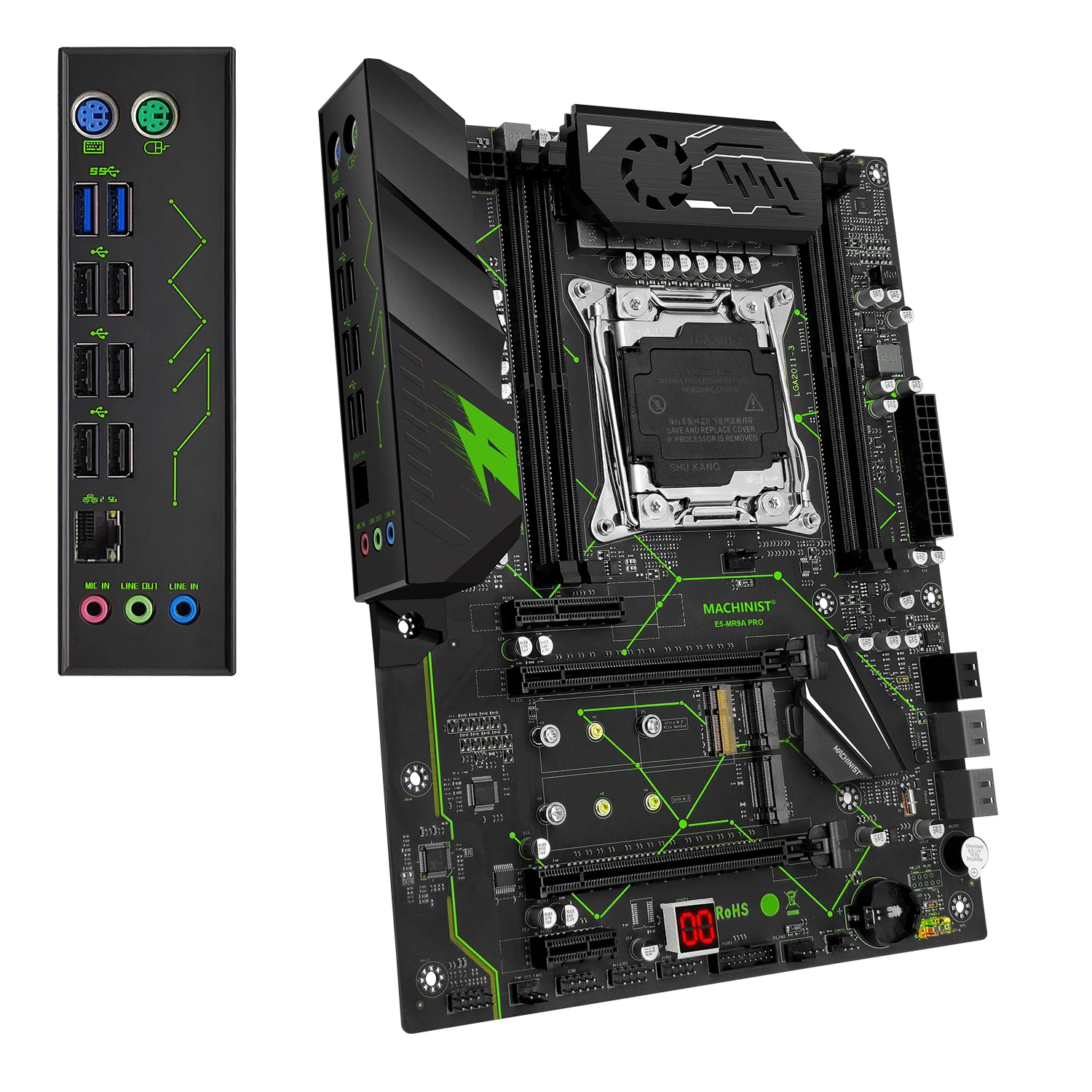 Imagem -03 - Motherboard Combo Lga 20113 Xeon e5 2650 v3 Cpu Kit Memória Ram Ddr4 de 16gb Nvme M.2 Wifi Usb 3.0 Mr9a Pro Machinist-x99