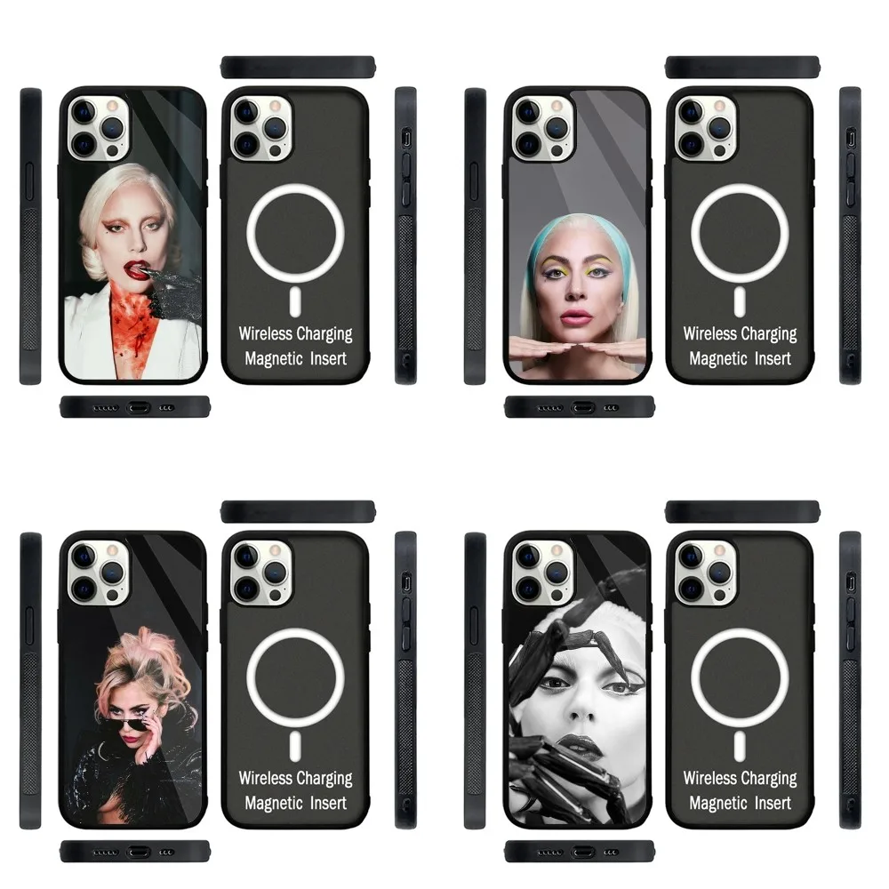 

Singer-Lady-Gaga Phone Case Strong Magnetic For IPhone 15,14,13,Pro,Max,Plus,11,12,Mini For Magsafe Wireless Charging